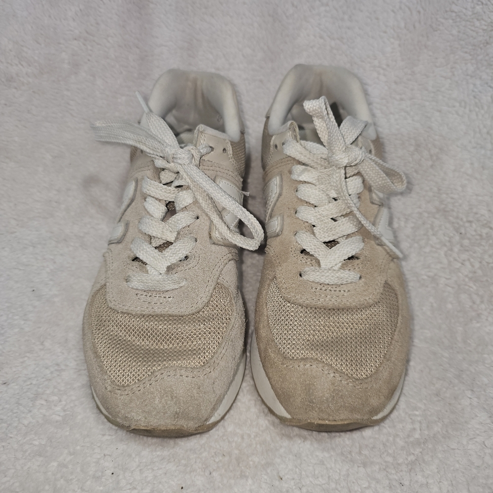 New Balance Womens 574 Stacked Platform Driftwood WL574ZSM - Picture 9 of 15